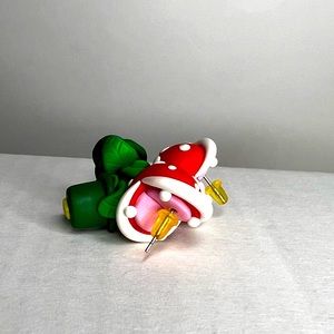 Super Mario Venus fly trap earrings